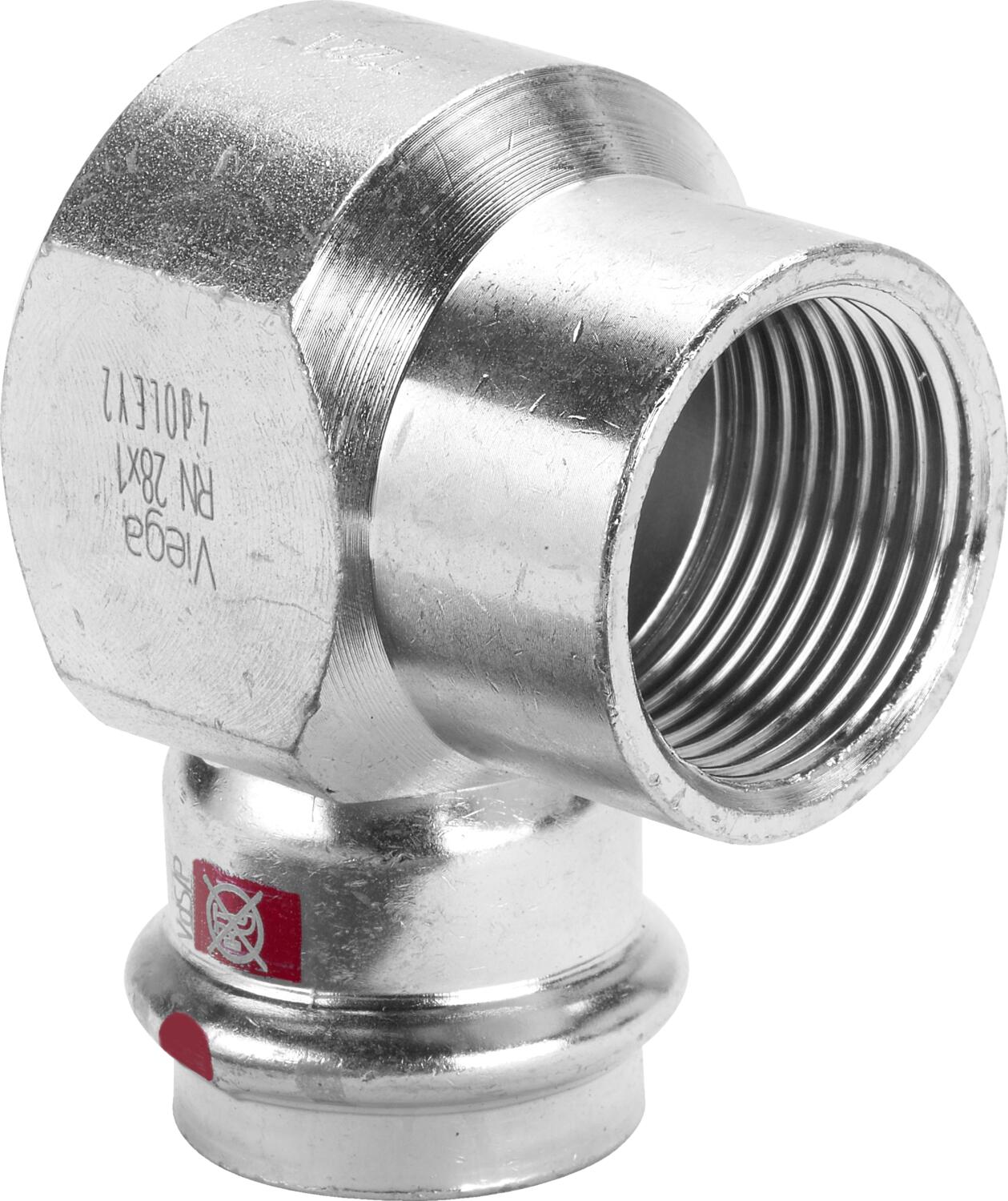 VIEGA - COLZE 90º AMB SC R-F 22X3/4" ACER GALVANITZAT PRESTABO