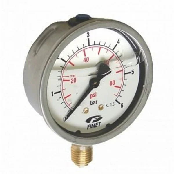 WATTS - MANOMETRO GLICERINA RADIAL D-63 1/4" 0-6 BAR