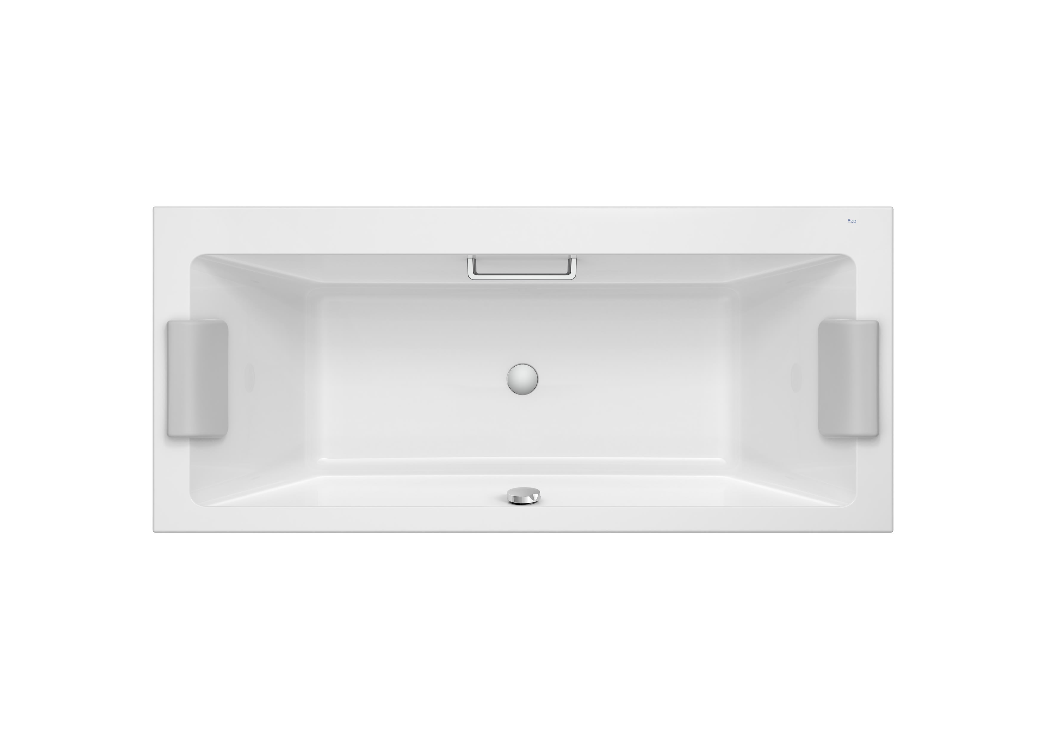 ROCA - BAÑERA VYTHOS ACRILICA BIPLAZA 1800X800 HIDROMASAJE TOTAL BLANCO