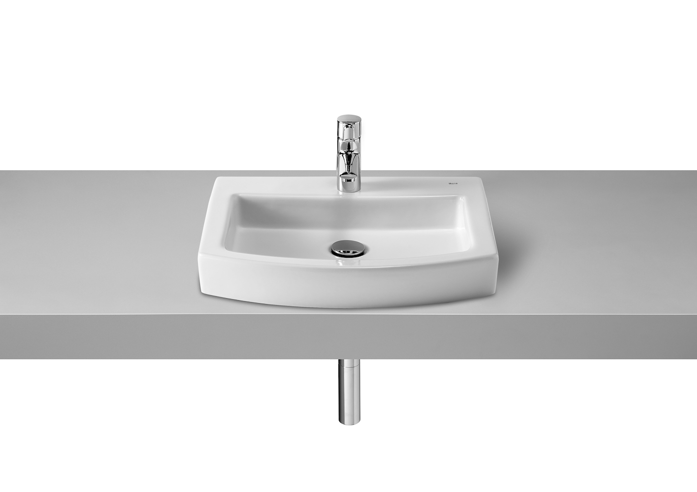 ROCA - LAVABO PORCELLANA ENCIMERA HALL 520X440X95 BLANC