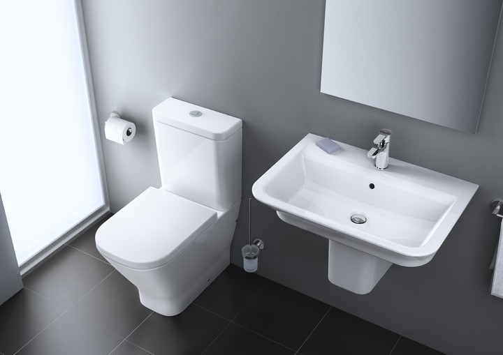 ROCA - THE GAP SQUARE COMPACT TANC INODOR ALIMENTACIO INFERIOR BLANC