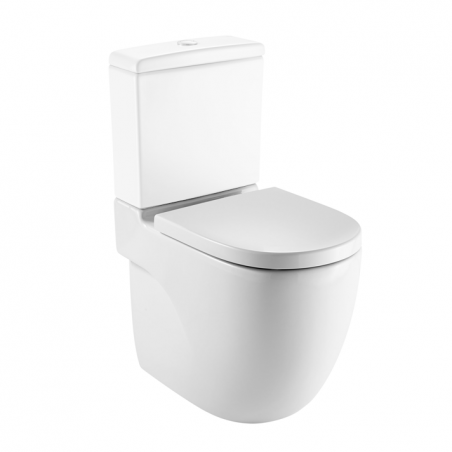 ROCA - MERIDIAN COMPACT TASSA INODOR TANC BAIX DUAL BLANC