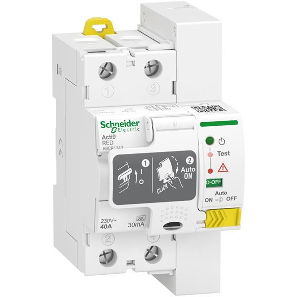 SCHNEIDER - ACTI9 INTERRUPTOR DIFERENCIAL AUTO REARMABLE 2P 40A 30MA A