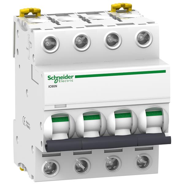 SCHNEIDER - ACTI9 INTERRUPTOR MAGNETOTÉRMICO 4P 10A CURVA C IC60N