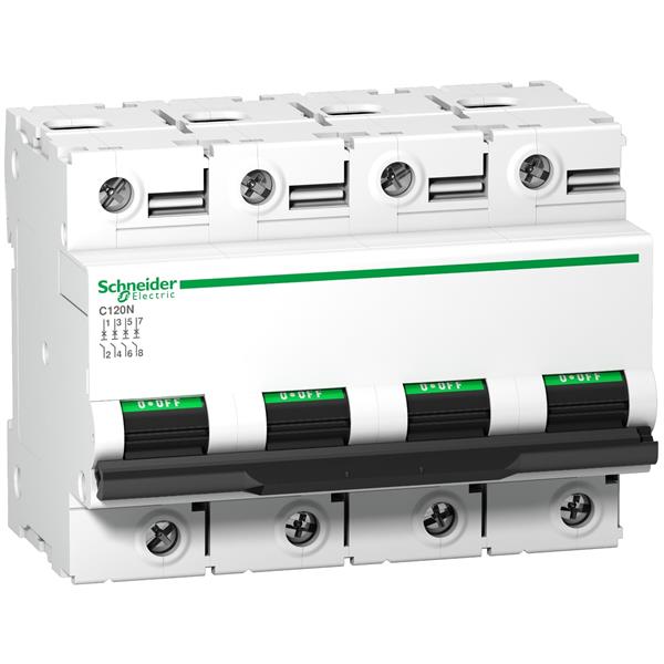 SCHNEIDER - MAGNETOTERMIC MINIATURE  CIRCUIT BREAKER C120N 4P 80A C 10000A 415V