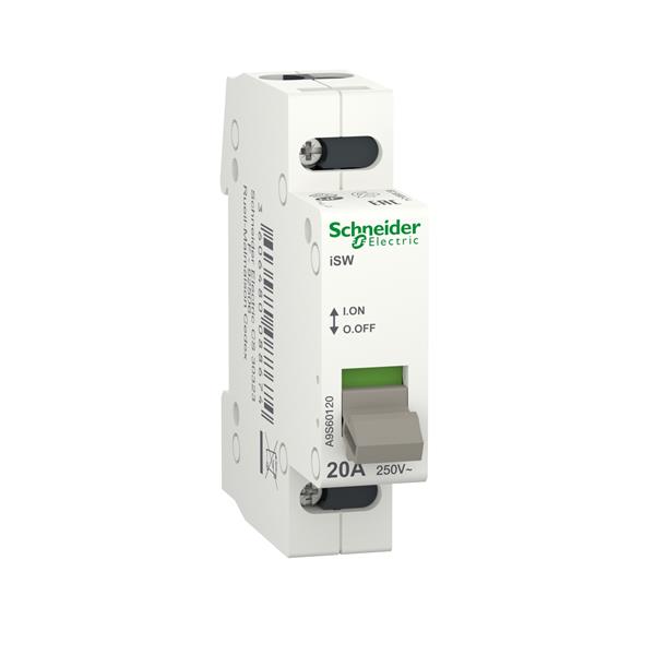 SCHNEIDER - ACTI9 INTERRUPTOR 1P 20A 250V