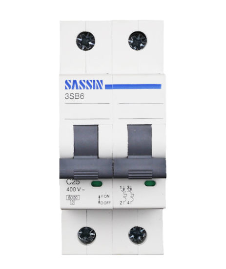 SASSIN - 2SB6 INTERRUPTOR MAGNETOTERMIC 1P+N 25A CORBA C 6KA