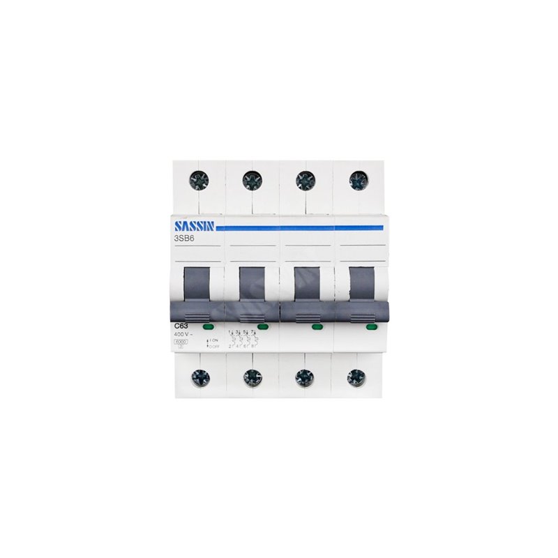 SASSIN - 2SB6 INTERRUPTOR MAGNETOTERMIC 4P 10A CORBA C 6KA