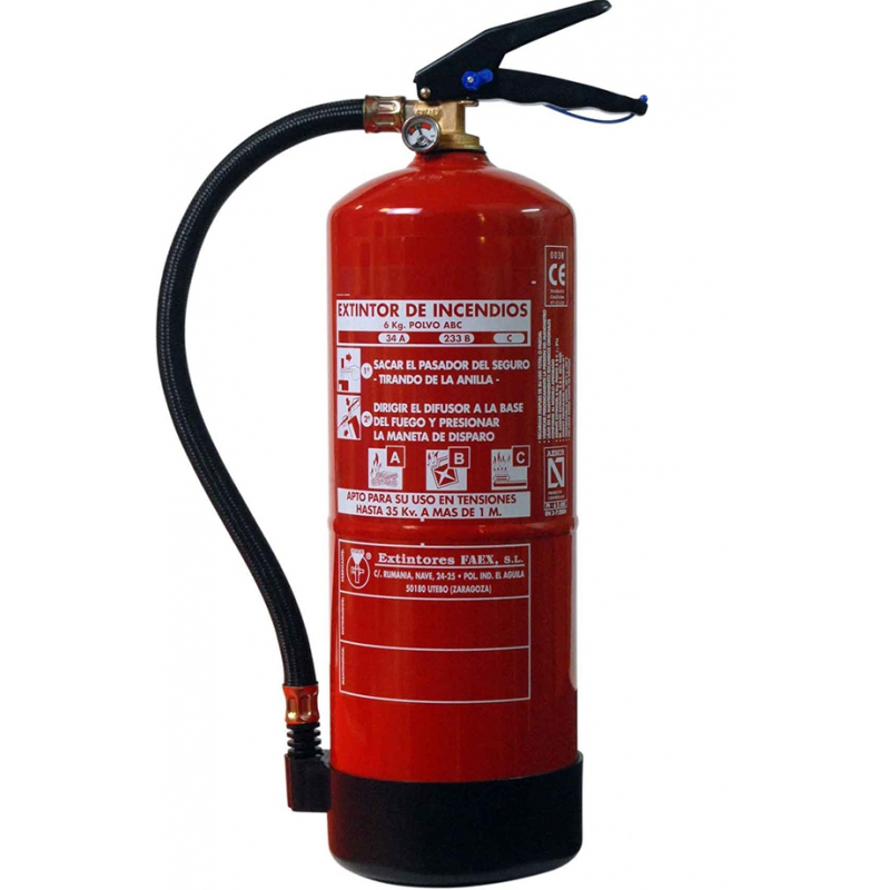 CONTRA INCENDIS - EXTINTOR POLS ABC AENOR 6KG 21A-113B