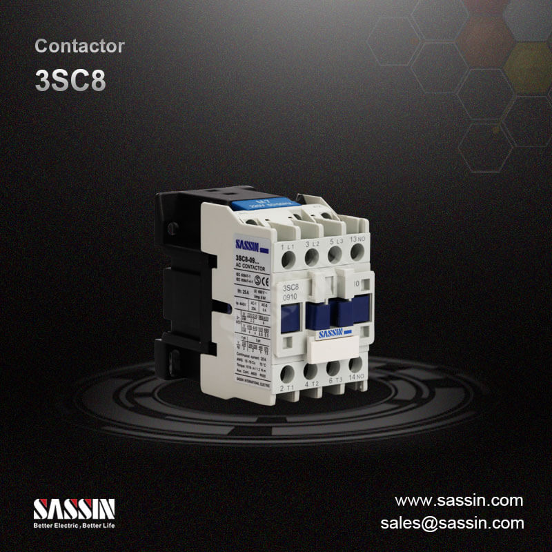 SASSIN - 3SC8 CONTACTOR CA 3NA+1NA+1NC 18A 230V