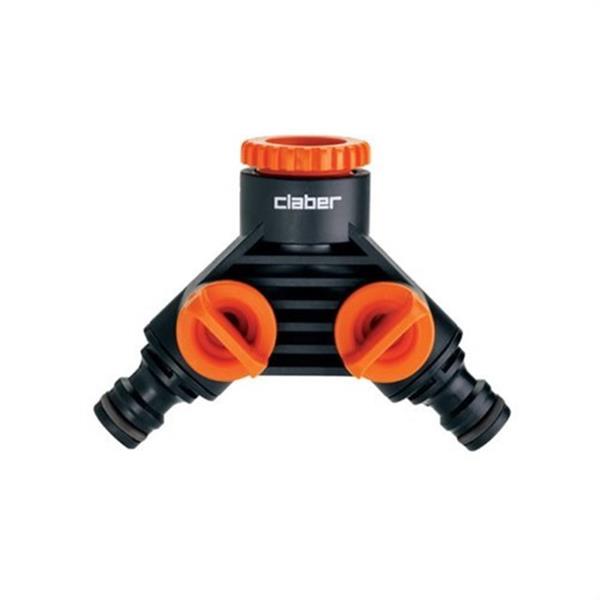 CLABER - CONECTOR DE PRESA DOBLE 8UD