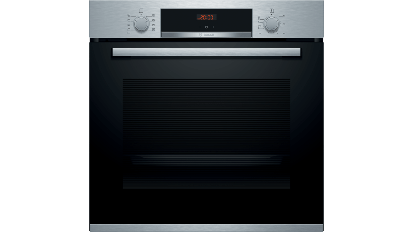 BOSCH - FORN MULTIFUNCIÓ ENCASTABLE 71LTS 7AP. ABATIBLE VIDRE NEGRE/INOX COMANDAMENTS OCULTS