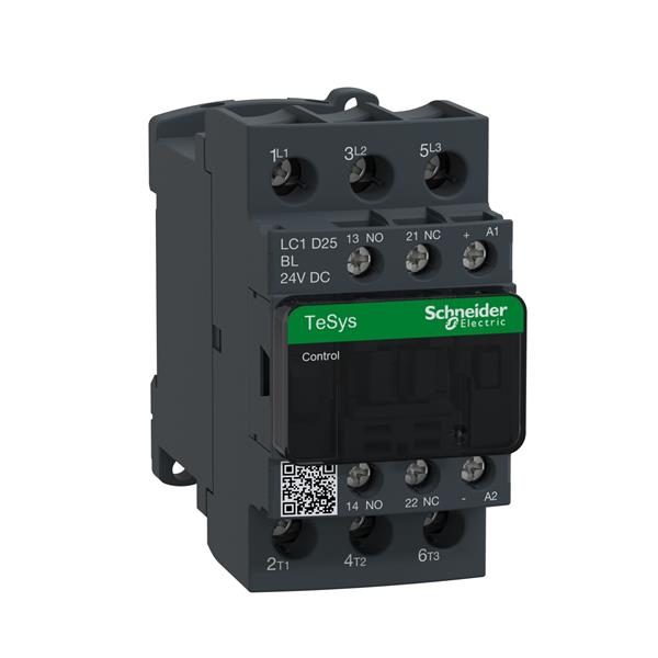 SCHNEIDER - TESYS CONTACTOR 25A 1NA/1NC 24V BC-AR ANTIPARÁSITO