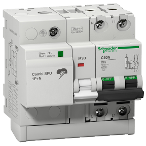 SCHNEIDER - ACTI9 PROTECTOR COMBI SOBRETENSIONES 1P+N 25A