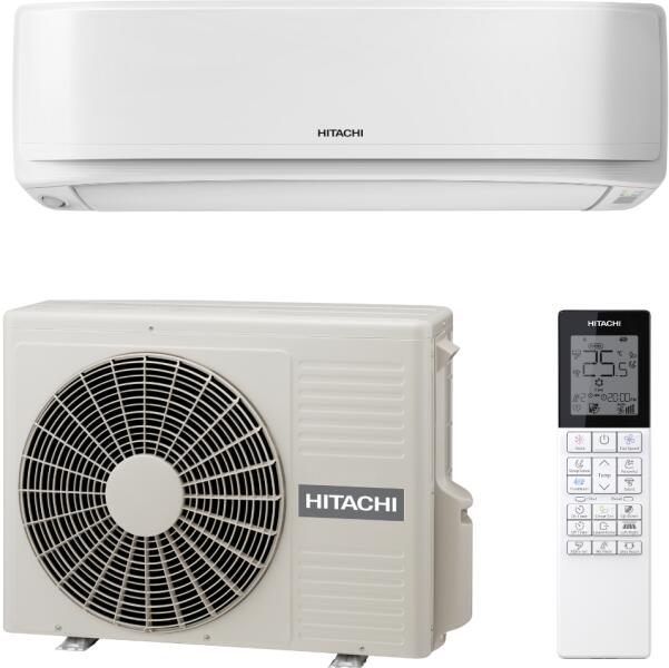 HITACHI - AIRHOME 600 24 CONJUNT SPLIT 2,5 KW A/MANDO INALAM.